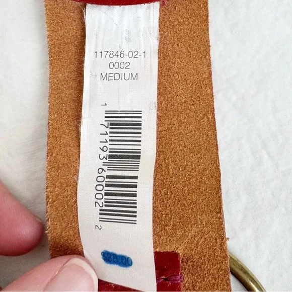 Banana Republic Red Leather Hip Belt - Picture 6 of 7